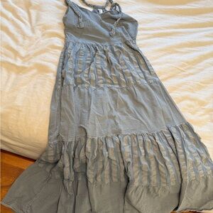 Elegant Blue Maxi Dress